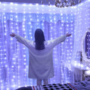 Cortina de Luz em Led com 8 Modos para Natal