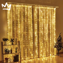 Cortina de Luz em Led com 8 Modos para Natal