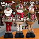 Bonecos de Neve, Papai Noel e Rena - Enfeites de Natal